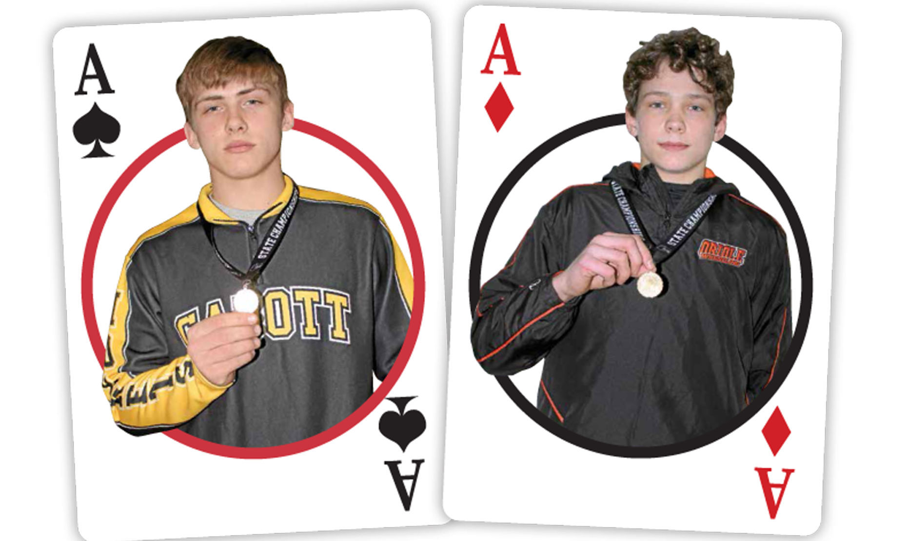 Cadott's Brady Spaeth and Stanley-Boyd's Blaine Brenner